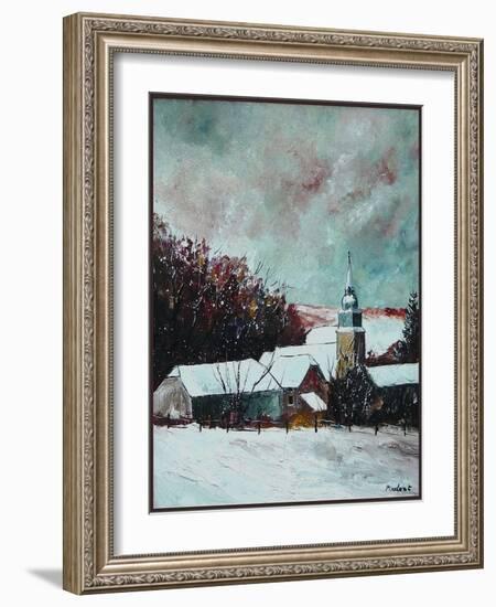 Village ardennes belgium-Pol Ledent-Framed Art Print