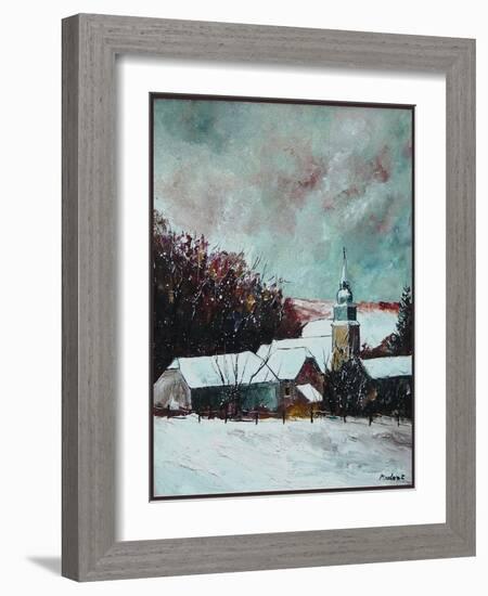 Village ardennes belgium-Pol Ledent-Framed Art Print