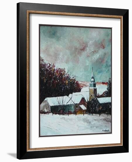 Village ardennes belgium-Pol Ledent-Framed Art Print