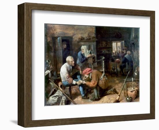 Village Barber-Surgeon-Adriaen Brouwer-Framed Giclee Print