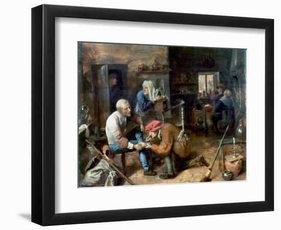 Village Barber-Surgeon-Adriaen Brouwer-Framed Giclee Print