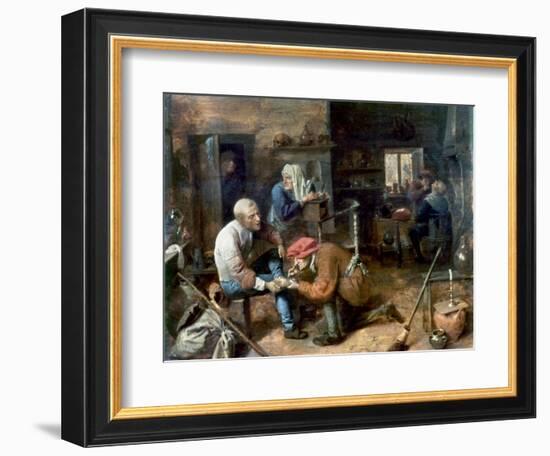 Village Barber-Surgeon-Adriaen Brouwer-Framed Giclee Print