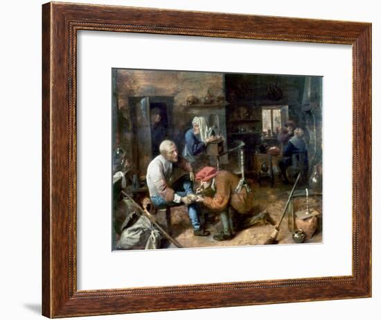 Village Barber-Surgeon-Adriaen Brouwer-Framed Giclee Print