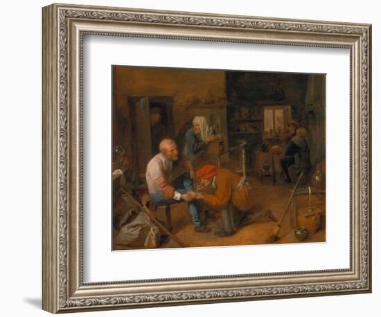 Village Barber-Adriaen Brouwer-Framed Giclee Print