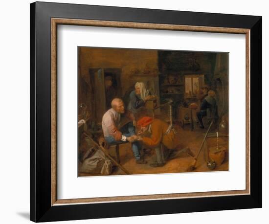 Village Barber-Adriaen Brouwer-Framed Giclee Print