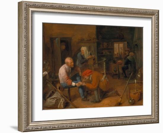 Village Barber-Adriaen Brouwer-Framed Giclee Print