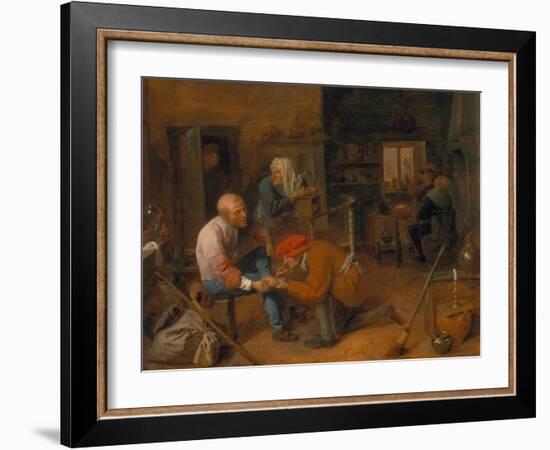 Village Barber-Adriaen Brouwer-Framed Giclee Print