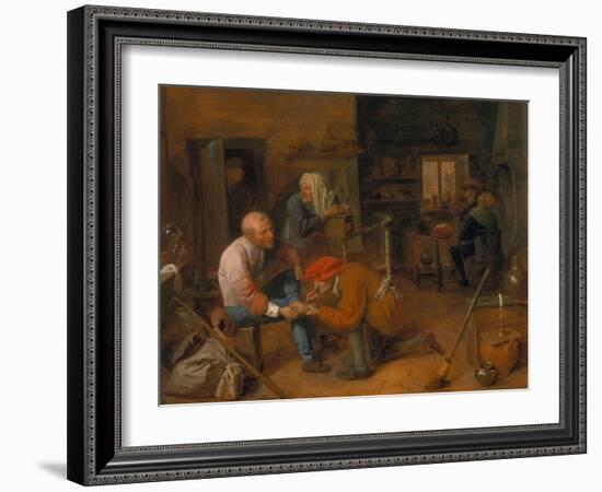 Village Barber-Adriaen Brouwer-Framed Giclee Print