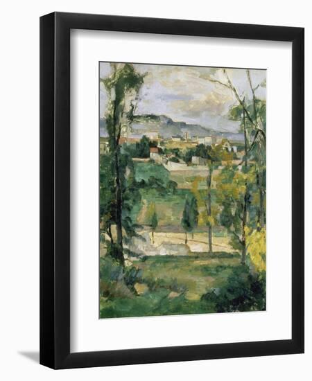 Village Behind Trees, Ile De France (Village Derriere Les Arbres, Ile De France), C. 1879-Paul Chabas-Framed Giclee Print