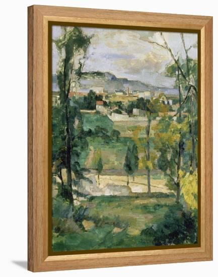 Village Behind Trees, Ile De France (Village Derriere Les Arbres, Ile De France), C. 1879-Paul Chabas-Framed Premier Image Canvas