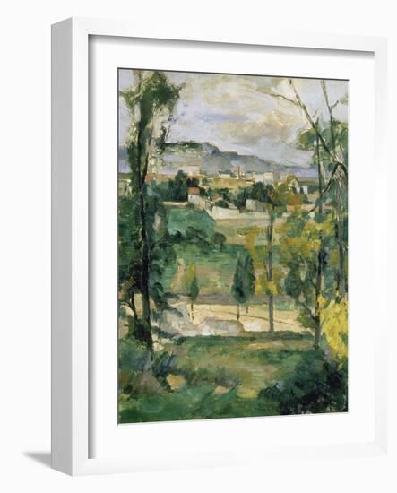 Village Behind Trees, Ile De France (Village Derriere Les Arbres, Ile De France), C. 1879-Paul Chabas-Framed Giclee Print