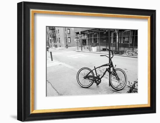 Village Bicycle-Erin Clark-Framed Giclee Print