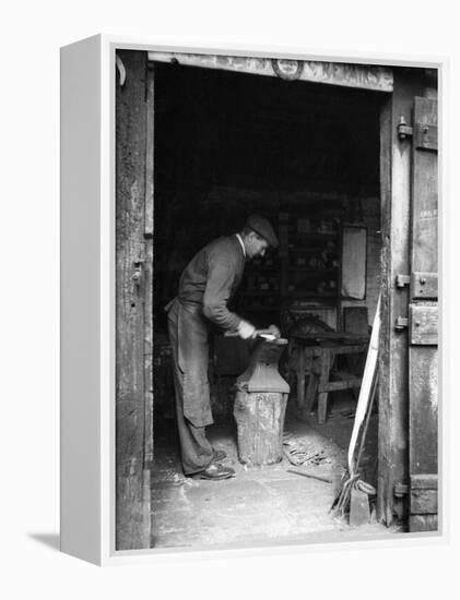 Village Blacksmith-null-Framed Premier Image Canvas