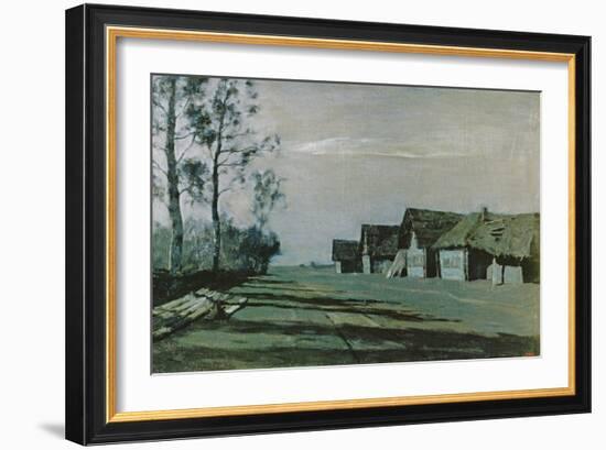 Village by Moonlight, 1897-Isaak Ilyich Levitan-Framed Giclee Print