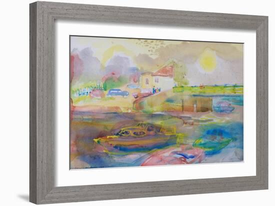 Village by the River, 1989-Brenda Brin Booker-Framed Giclee Print