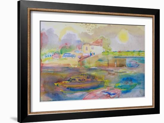 Village by the River, 1989-Brenda Brin Booker-Framed Giclee Print