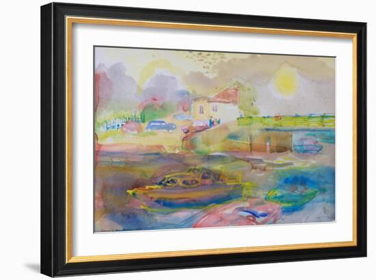 Village by the River, 1989-Brenda Brin Booker-Framed Giclee Print