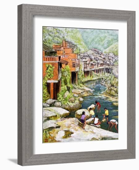 Village by the River, 1992-Komi Chen-Framed Giclee Print