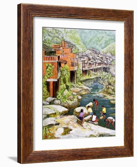 Village by the River, 1992-Komi Chen-Framed Giclee Print