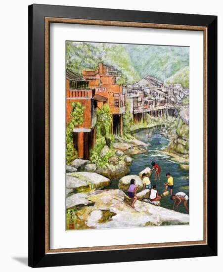 Village by the River, 1992-Komi Chen-Framed Giclee Print