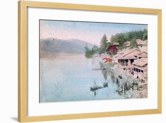 Village by Water, Japan-null-Framed Giclee Print