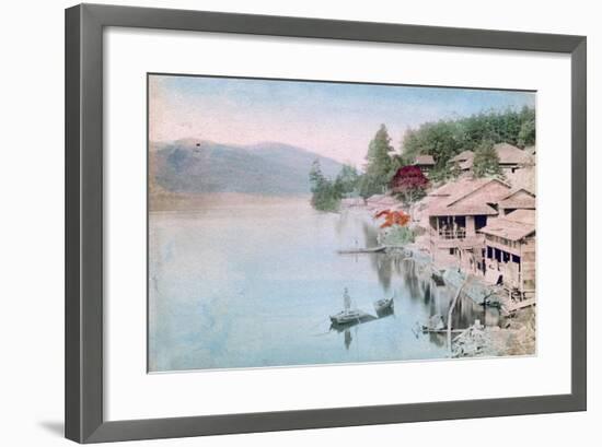 Village by Water, Japan-null-Framed Giclee Print