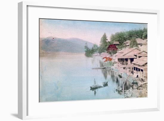 Village by Water, Japan-null-Framed Giclee Print