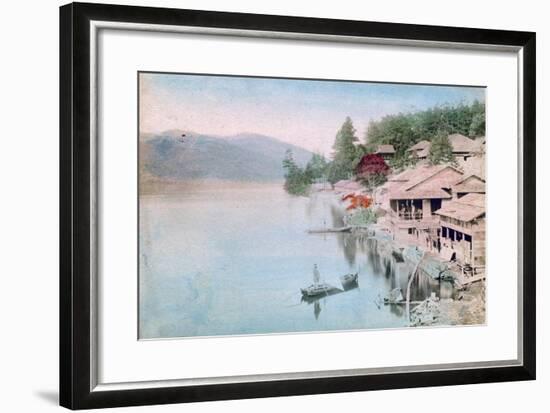 Village by Water, Japan-null-Framed Giclee Print