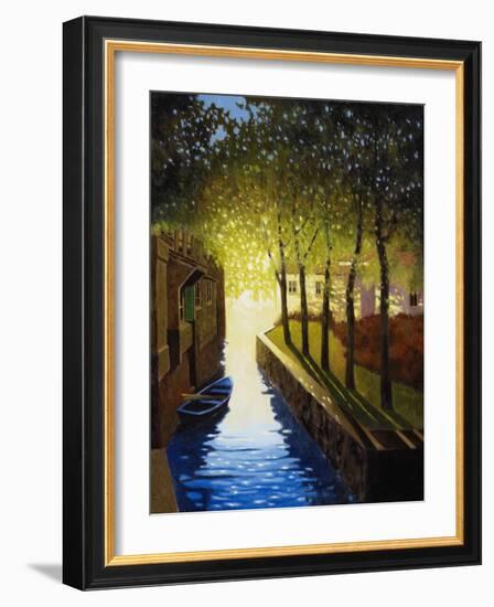 Village Canal, Annecy-Max Hayslette-Framed Premium Giclee Print