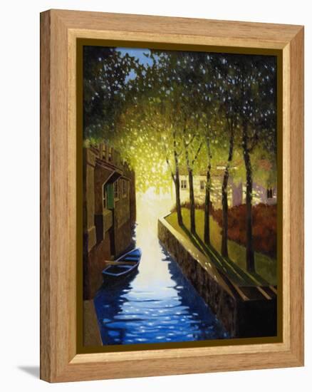 Village Canal, Annecy-Max Hayslette-Framed Premier Image Canvas