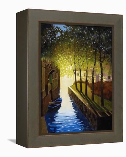 Village Canal, Annecy-Max Hayslette-Framed Premier Image Canvas