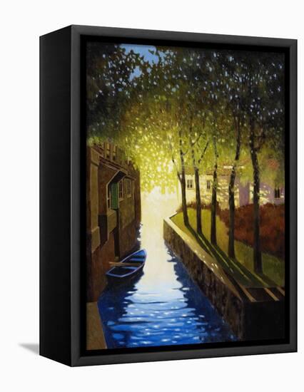 Village Canal, Annecy-Max Hayslette-Framed Premier Image Canvas