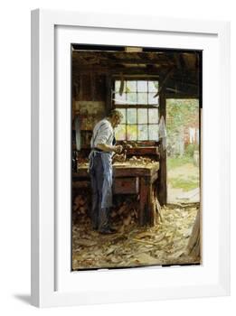 Village Carpenter, 1899-Potthast-Framed Giclee Print