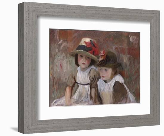 Village Children, 1890-John Singer Sargent-Framed Giclee Print