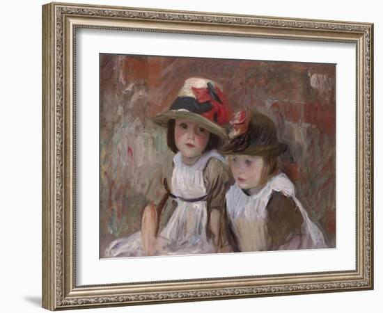 Village Children, 1890-John Singer Sargent-Framed Giclee Print