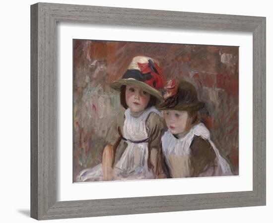 Village Children, 1890-John Singer Sargent-Framed Giclee Print