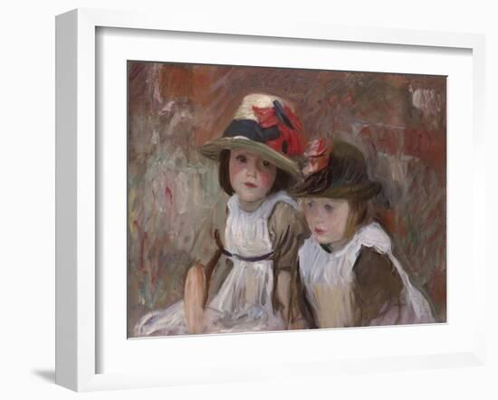 Village Children, 1890-John Singer Sargent-Framed Giclee Print