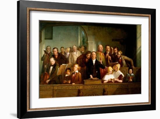 Village Choir-Thomas Webster-Framed Giclee Print