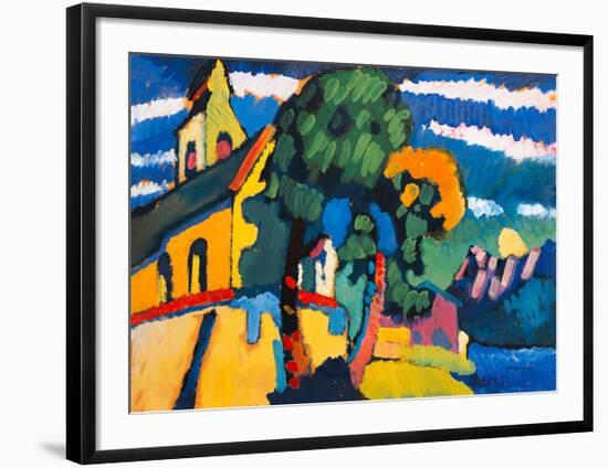 Village Church in Riegsee, Bavaria, 1907-Wassily Kandinsky-Framed Giclee Print