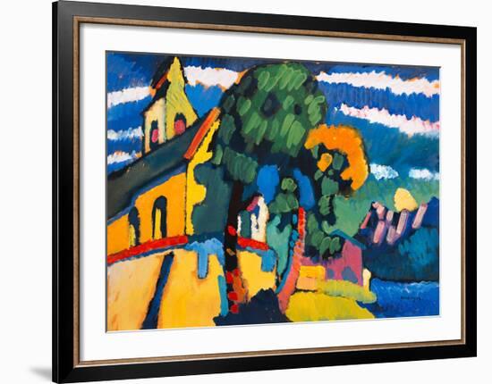 Village Church in Riegsee, Bavaria, 1907-Wassily Kandinsky-Framed Giclee Print