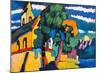 Village Church in Riegsee, Bavaria, 1907-Wassily Kandinsky-Mounted Giclee Print