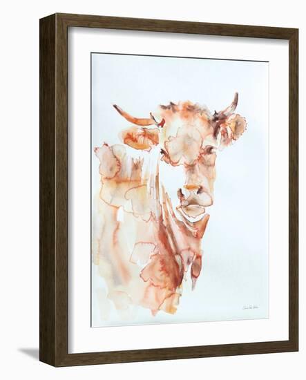 Village Cow-Aimee Del Valle-Framed Art Print