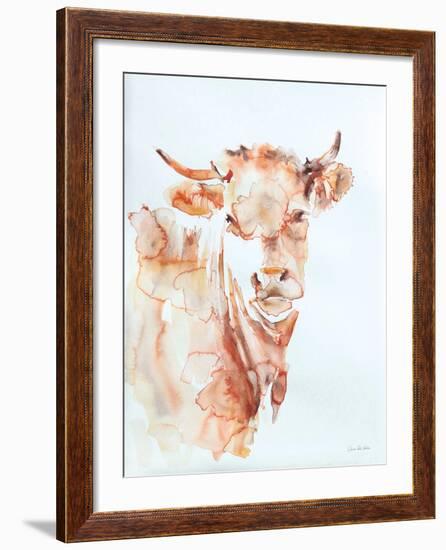 Village Cow-Aimee Del Valle-Framed Art Print