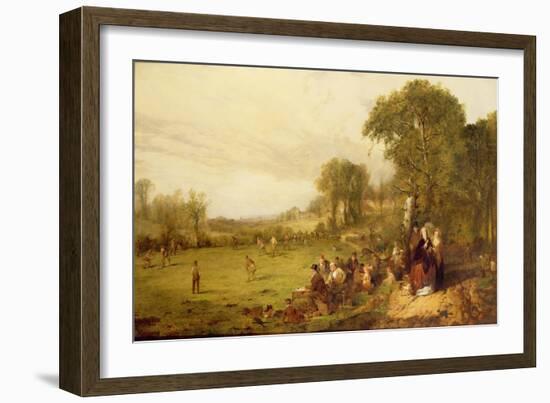 Village Cricket-John Ritchie-Framed Giclee Print