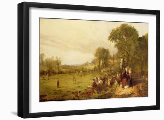 Village Cricket-John Ritchie-Framed Giclee Print