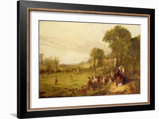 Village Cricket-John Ritchie-Framed Giclee Print