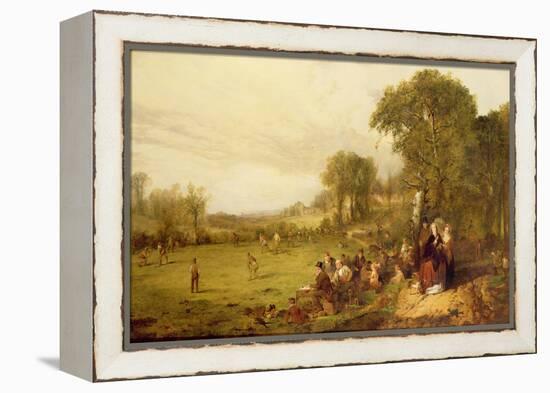 Village Cricket-John Ritchie-Framed Premier Image Canvas