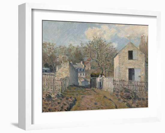 Village de Voisins (Yvelines)-Alfred Sisley-Framed Giclee Print