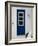 Village Door with Cat, Kokkari, Samos, Aegean Islands, Greece-Walter Bibikow-Framed Photographic Print