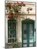 Village Doorway, Agiasos, Lesvos, Mytilini, Aegean Islands, Greece-Walter Bibikow-Mounted Photographic Print